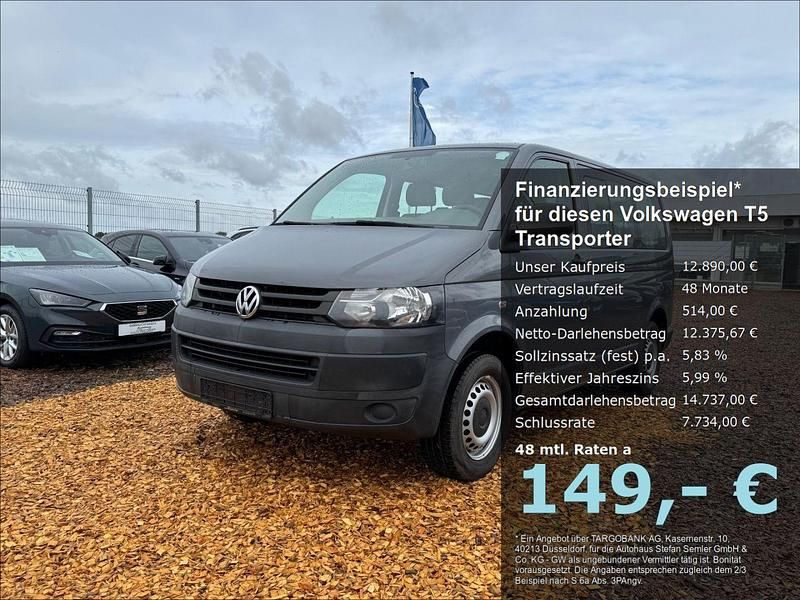 Grau Gebraucht 2014 VW Transporter Van | 12.890 € - Bild 1/4