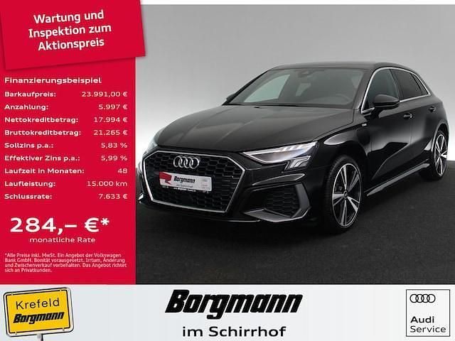 Gebraucht 2021 Audi A3 Sportback e-tron S-Line Limousine | 23.991 € (Fairer Preis) - Bild 1/4
