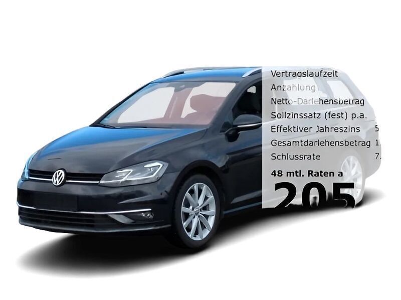 Schwarz Gebraucht 2019 VW Golf VII Highline Kombi | 19.149 € (Guter Preis) - Bild 1/4