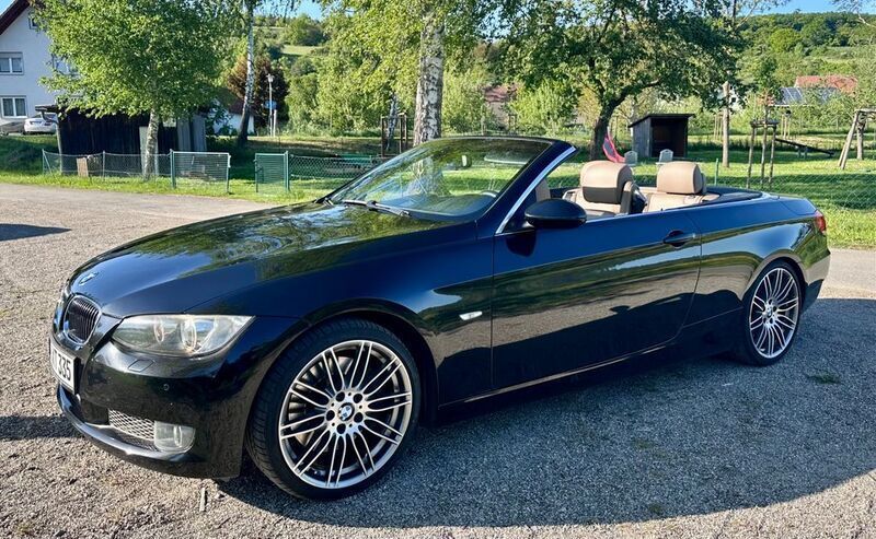 Schwarz Gebraucht 2008 BMW 335 Cabriolet M Sport Cabrio | 15.499 € (Superpreis) - Bild 1/4