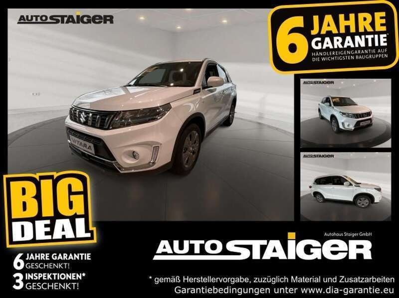Cool white pearl metallic Neu 2024 Suzuki Vitara Comfort SUV | 22.990 € (Superpreis) - Bild 1/4