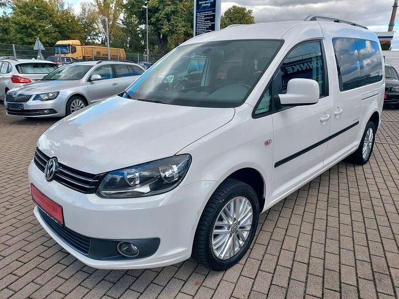 Gebraucht VW Caddy Maxi Comfortline 105 PS (77 kW) 2015 Weiß Van / Kleinbus