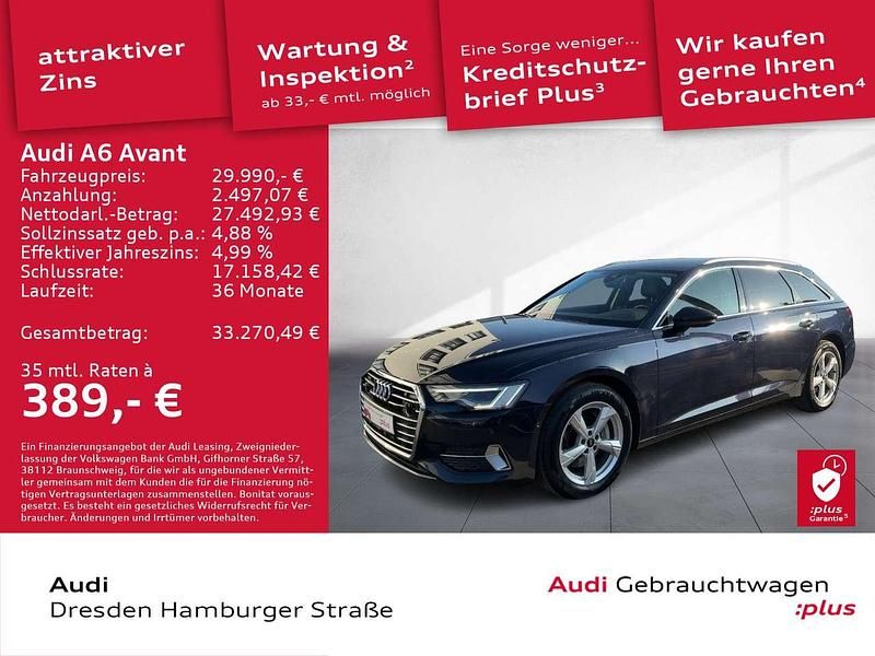 Gebraucht Audi A6 Sport 245 PS (180 kW) 2022 Firmamentblau metallic Kombi