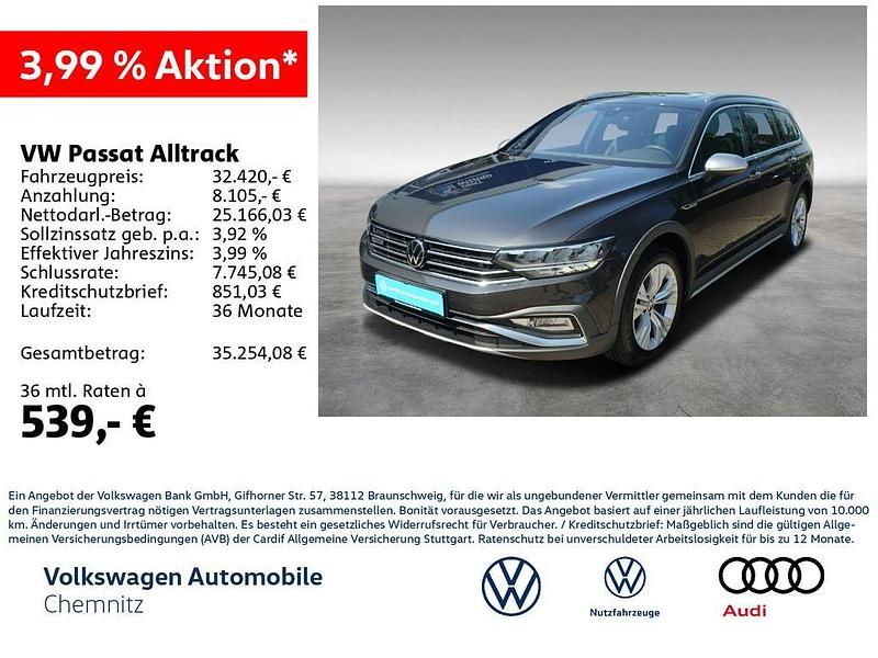 Mangangrau metallic Gebraucht 2022 VW Passat Alltrack Kombi | 32.420 € (Fairer Preis) - Bild 1/4