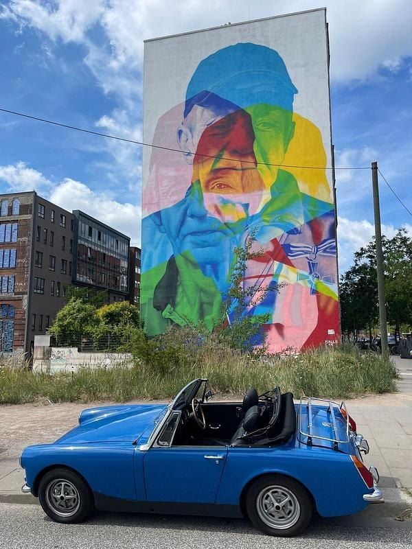 Second-hand MG Midget 60 CP (44 kW) 1973 Albastru Cabrio