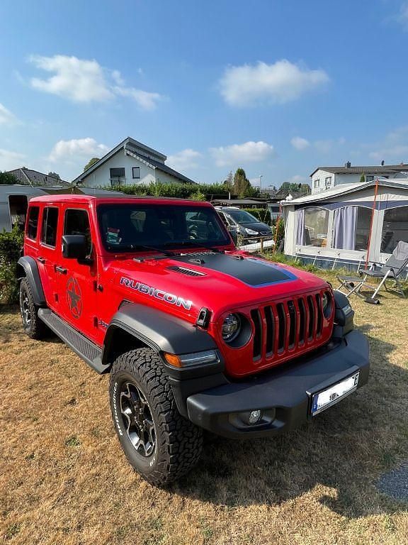 Rot Gebraucht 2021 Jeep Wrangler Rubicon SUV | 53.990 € (Superpreis) - Bild 1/4