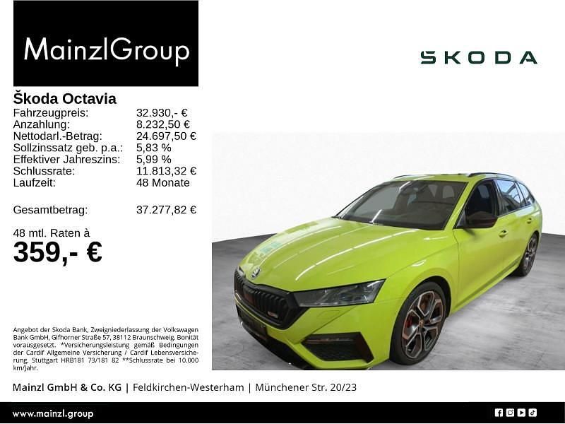 Gebraucht Skoda Octavia RS 245 PS (180 kW) 2023 Grün Kombi