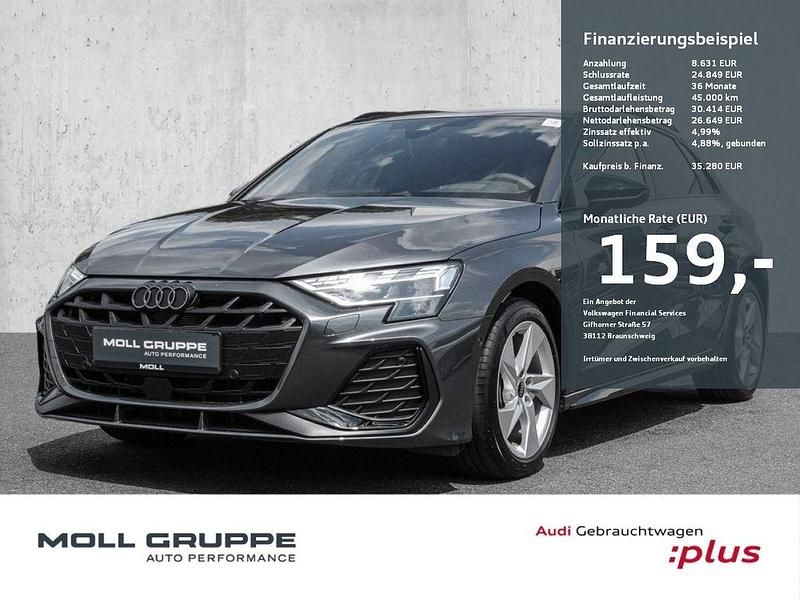 Daytonagrau perleffekt Gebraucht 2024 Audi A3 Sportback S-Line Limousine | 35.280 € (Fairer Preis) - Bild 1/3