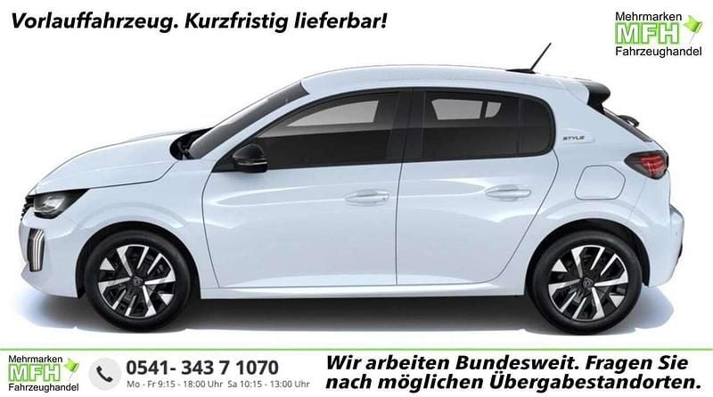 Okenit weiß metallic Neu 2025 Peugeot 208 Style Kleinwagen | 17.985 € (Guter Preis) - Bild 1/4
