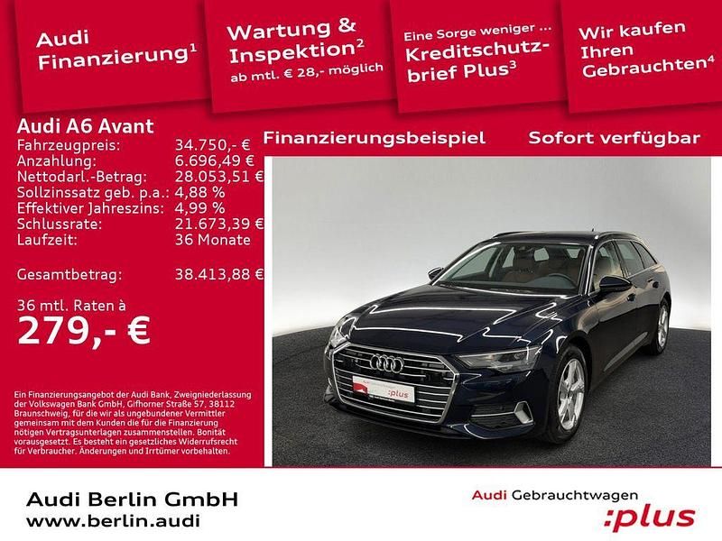 Gebraucht Audi A6 Sport 204 PS (150 kW) 2022 Firmamentblau metallic Kombi