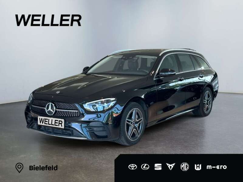 Obsidianschwarz metallic Gebraucht 2022 Mercedes E300 AMG Kombi | 35.990 € (Fairer Preis) - Bild 1/3