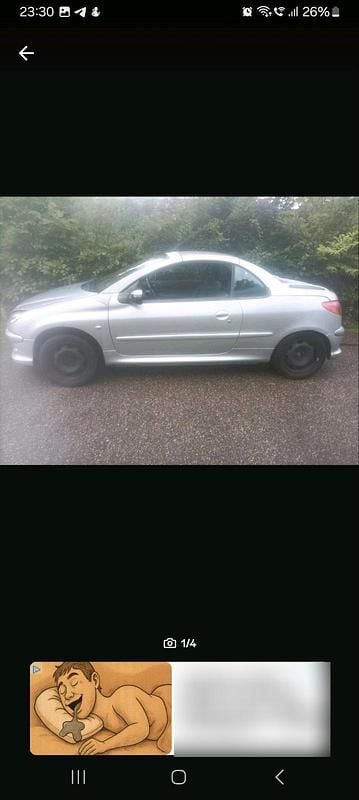 Gebraucht Peugeot 206 CC 109 PS (80 kW) 2006 Silber Cabrio