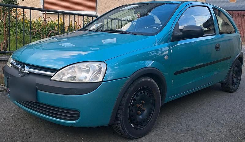 Blau Gebraucht 2002 Opel Corsa Kleinwagen | 200 € (Superpreis) - Bild 1/4