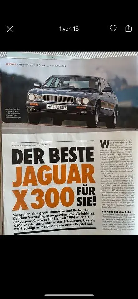 Gebraucht Jaguar X300 211 PS (155 kW) 1996 Violett Limousine