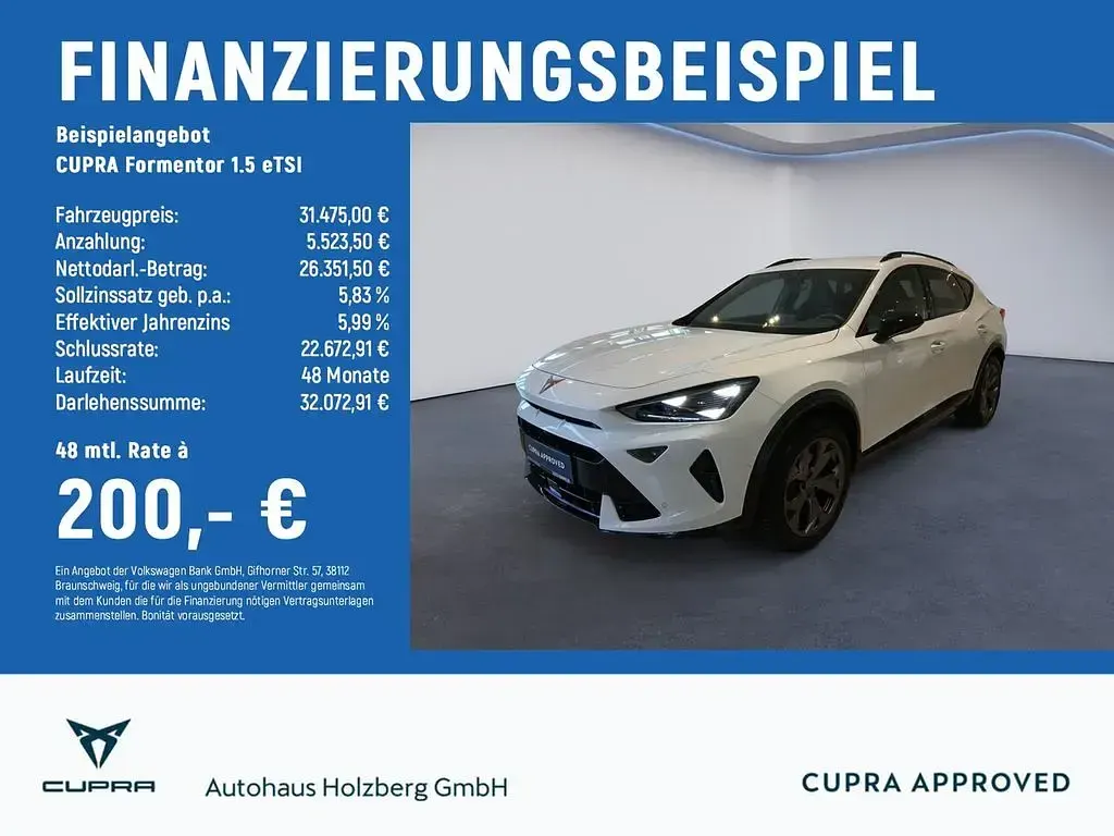 Brugt Cupra Formentor 150 HK (110 kW) 2025 Hvid SUV