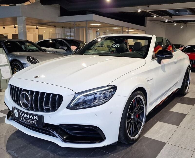 Polarweiss unilack Gebraucht 2023 Mercedes C63S AMG AMG Cabrio | 78.850 € (Fairer Preis) - Bild 1/4