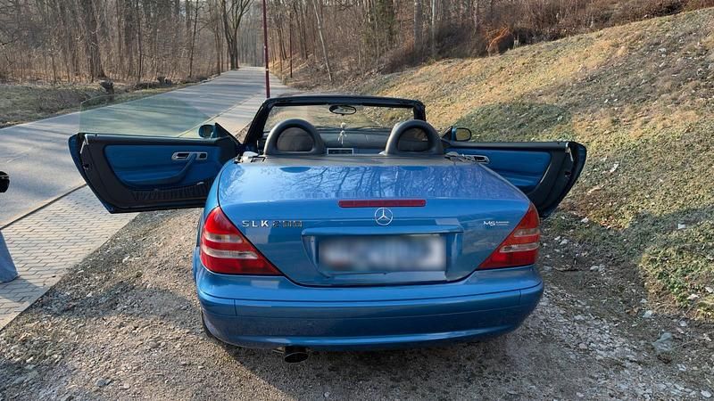 Gebraucht Mercedes SLK200 2000 Blau Cabrio
