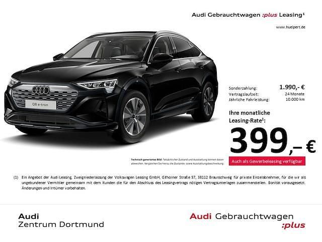 Mythosschwarz metallic Gebraucht 2024 Audi Q8 Sportback e-tron Advanced Plus SUV | 61.444 € (Guter Preis) - Bild 1/4