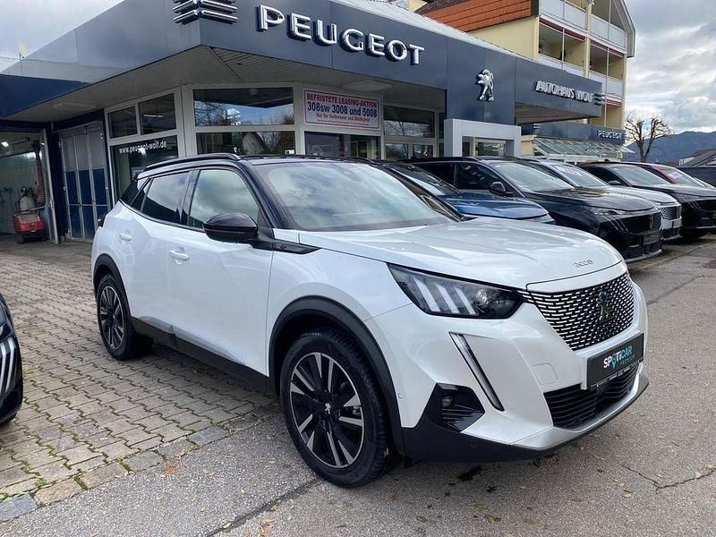 Weiß Gebraucht 2021 Peugeot e-2008 GT SUV | 19.990 € (Fairer Preis) - Bild 1/4
