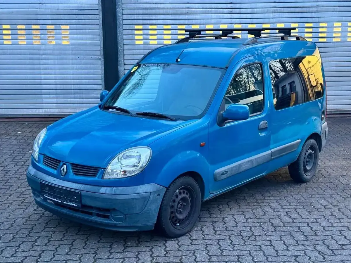 Gebraucht Renault Kangoo Authentique 75 PS (55 kW) 2003 Blau Van / Kleinbus