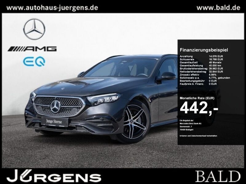 Grau metalliclack graphitgrau Gebraucht 2023 Mercedes E300 AMG Kombi | 52.790 € (Guter Preis) - Bild 1/4