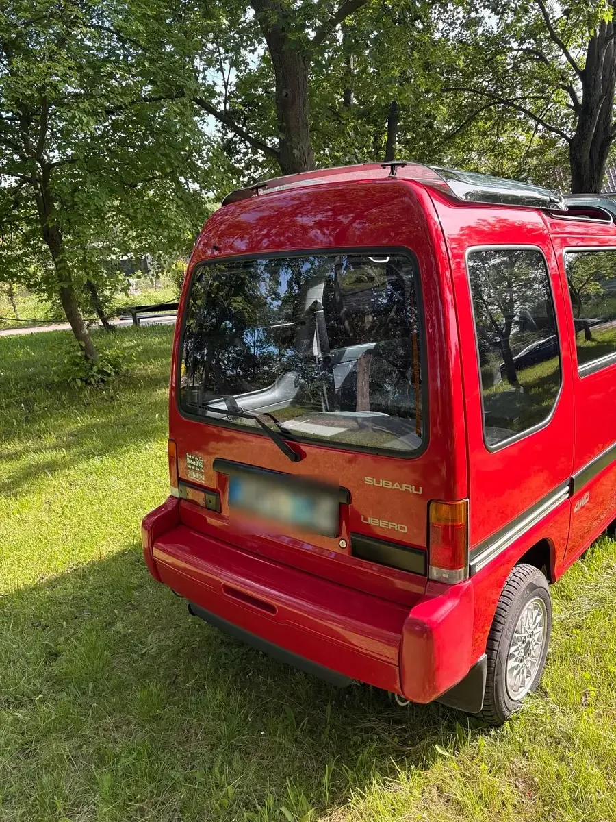 Gebraucht Subaru Libero 54 PS (39 kW) 1994 Rot Van / Kleinbus
