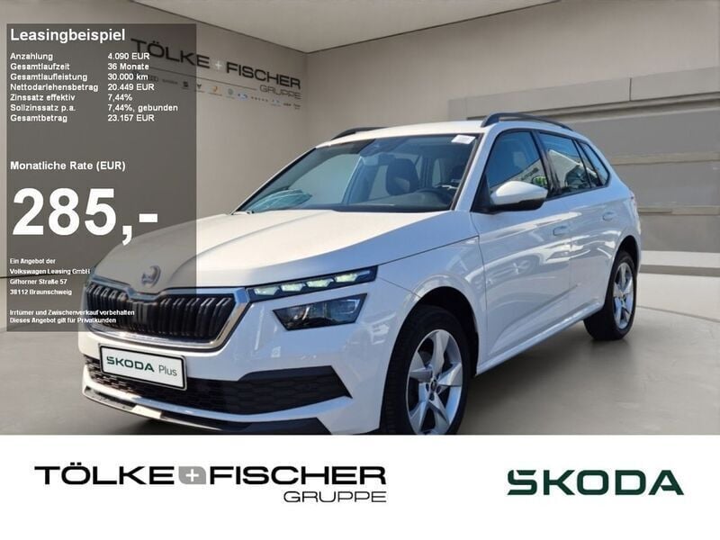 Candy weiss Gebraucht 2020 Skoda Kamiq Ambition SUV | 21.979 € (Teuer) - Bild 1/4