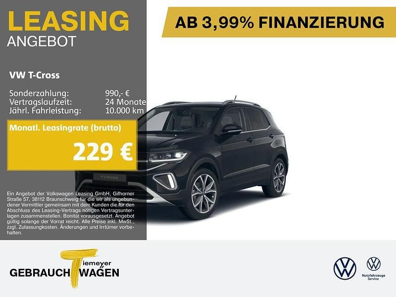 Gebraucht VW T-Cross Style 150 PS (110 kW) 2025 Schwarz SUV