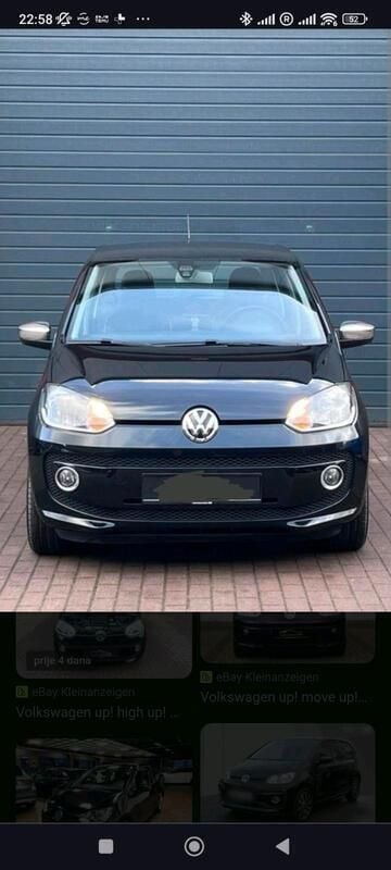 Schwarz Gebraucht 2014 VW up! Kleinwagen | 4.900 € (Fairer Preis) - Bild 1/4