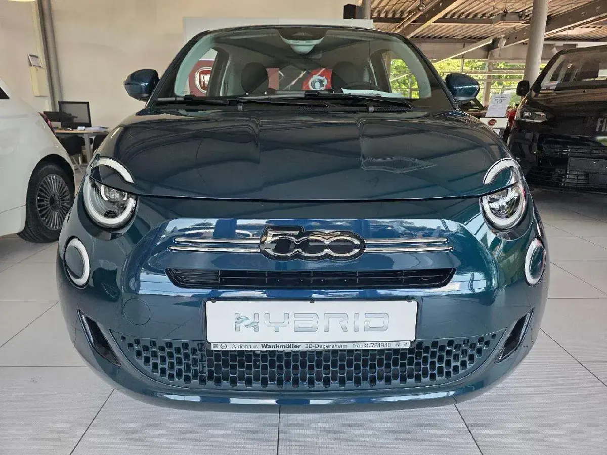 Neu Fiat 500 65 PS (47 kW) 2026 Ozean grün effektlack Limousine