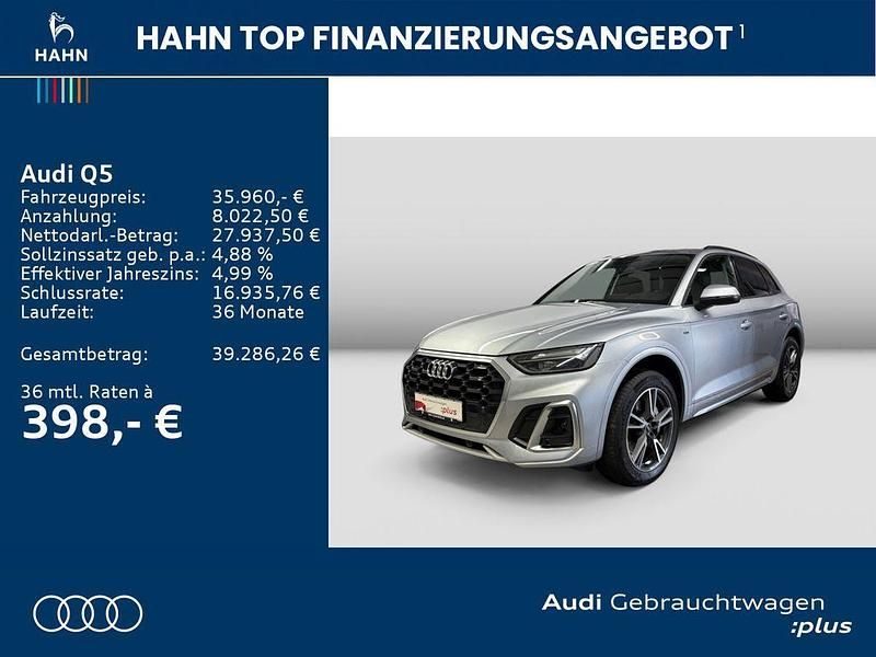 Gebraucht Audi Q5 S-Line 299 PS (219 kW) 2021 Silber SUV