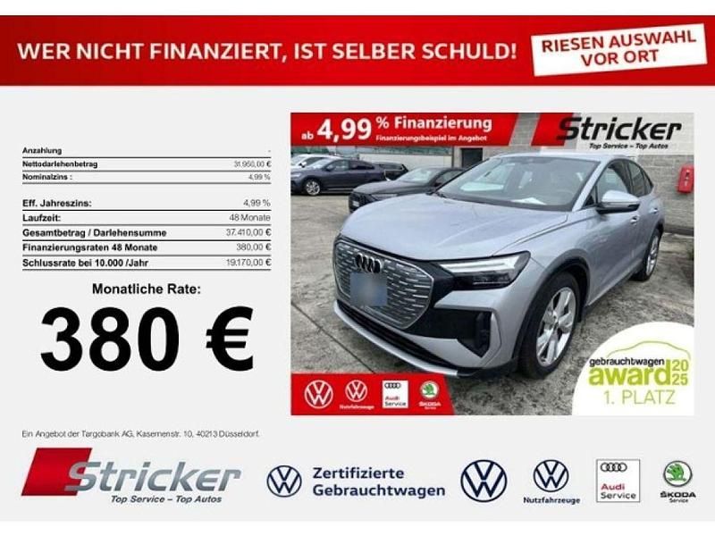 Florettsilber metallic (metallic) Gebraucht 2022 Audi e-tron S-Line SUV | 31.950 € (Superpreis) - Bild 1/3