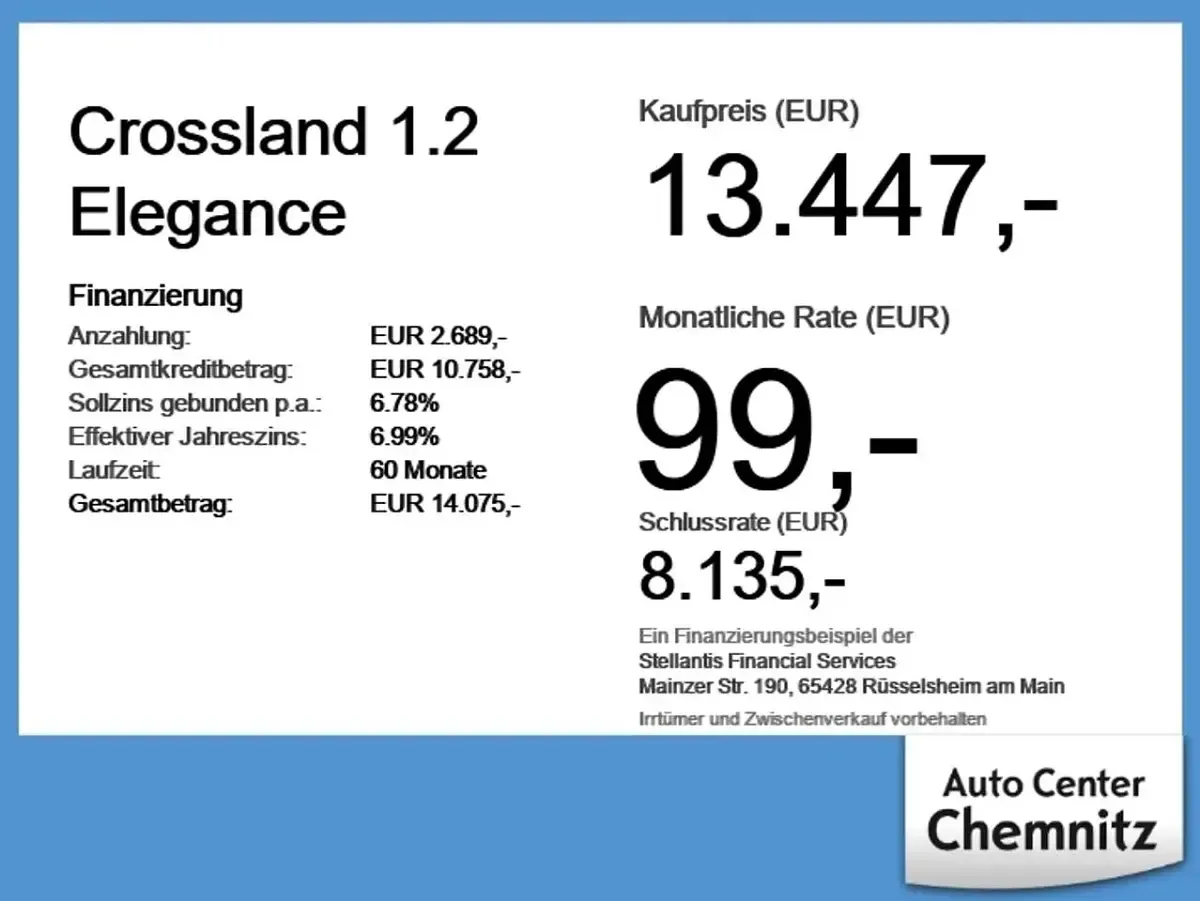 Gebraucht Opel Crossland Elegance 110 PS (80 kW) 2023 Schwarz SUV