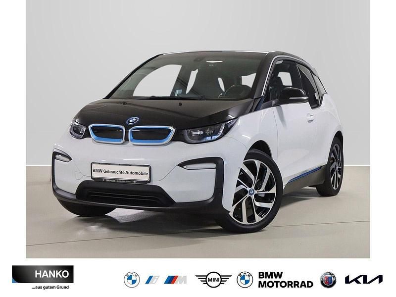 Capparisweiss mit akzent bmw i blau Gebraucht 2021 BMW i3 Basis Kleinwagen | 18.850 € (Guter Preis) - Bild 1/3