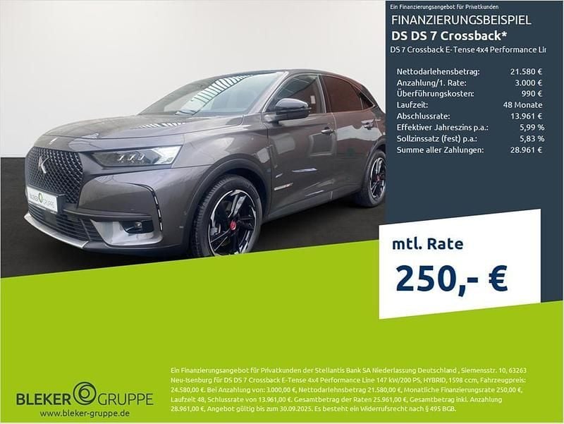 Lackierung platiniumgrau/meta Gebraucht 2020 DS Automobiles DS7 Crossback Performance SUV | 24.580 € (Superpreis) - Bild 1/3