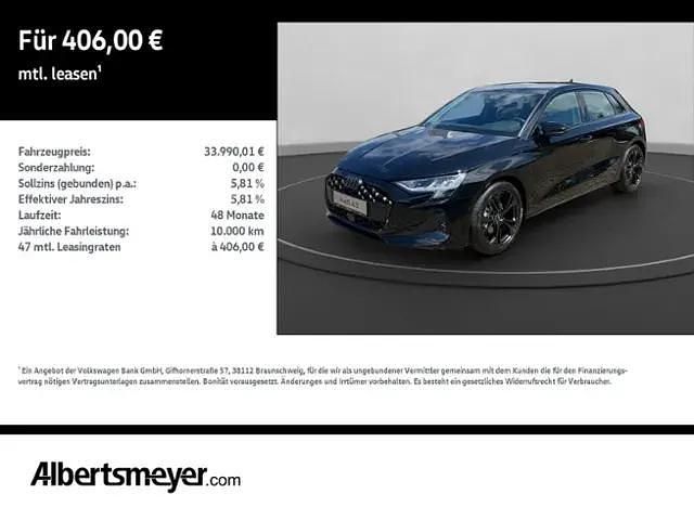 Schwarz Neu 2025 Audi A3 Sportback Advanced Limousine | 33.390 € (Fairer Preis) - Bild 1/4