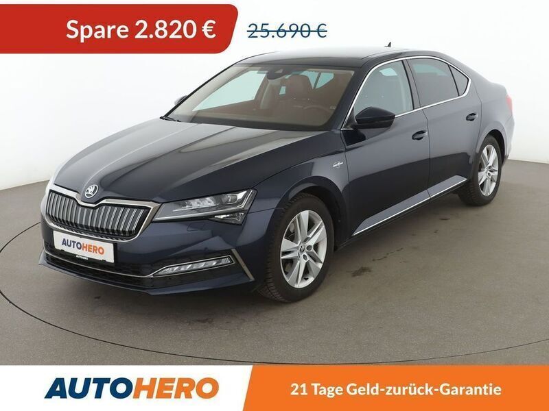 Blau Gebraucht 2020 Skoda Superb LAURIN & KLEMENT Limousine | 21.780 € (Superpreis) - Bild 1/3