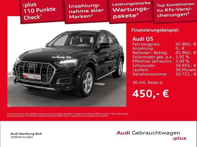 Mythosschwarz metallic Gebraucht 2024 Audi Q5 Ambiente SUV | 45.960 € (Guter Preis) - Bild 1/3