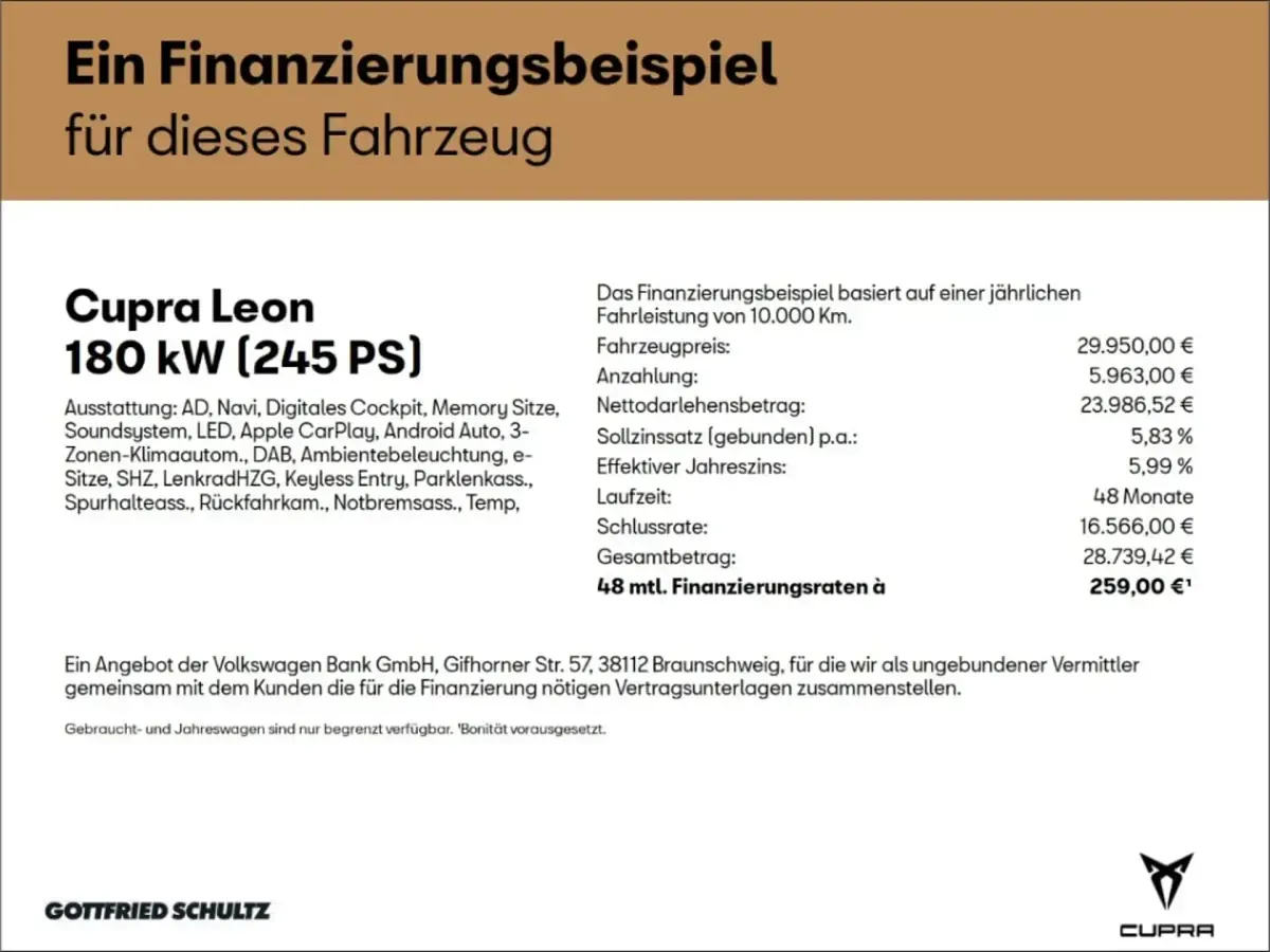 Gebraucht Cupra Leon VZ 245 PS (180 kW) 2024 Weiss Limousine