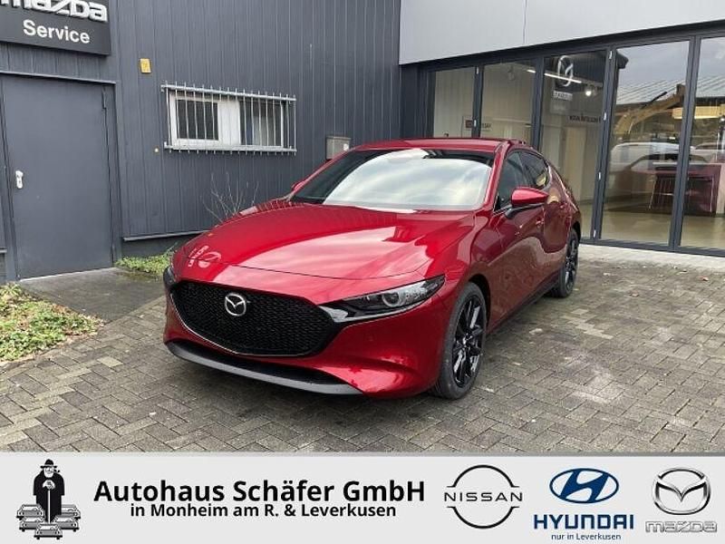 Neu Mazda 3 Exclusive 186 PS (136 kW) 2025 Rot Limousine