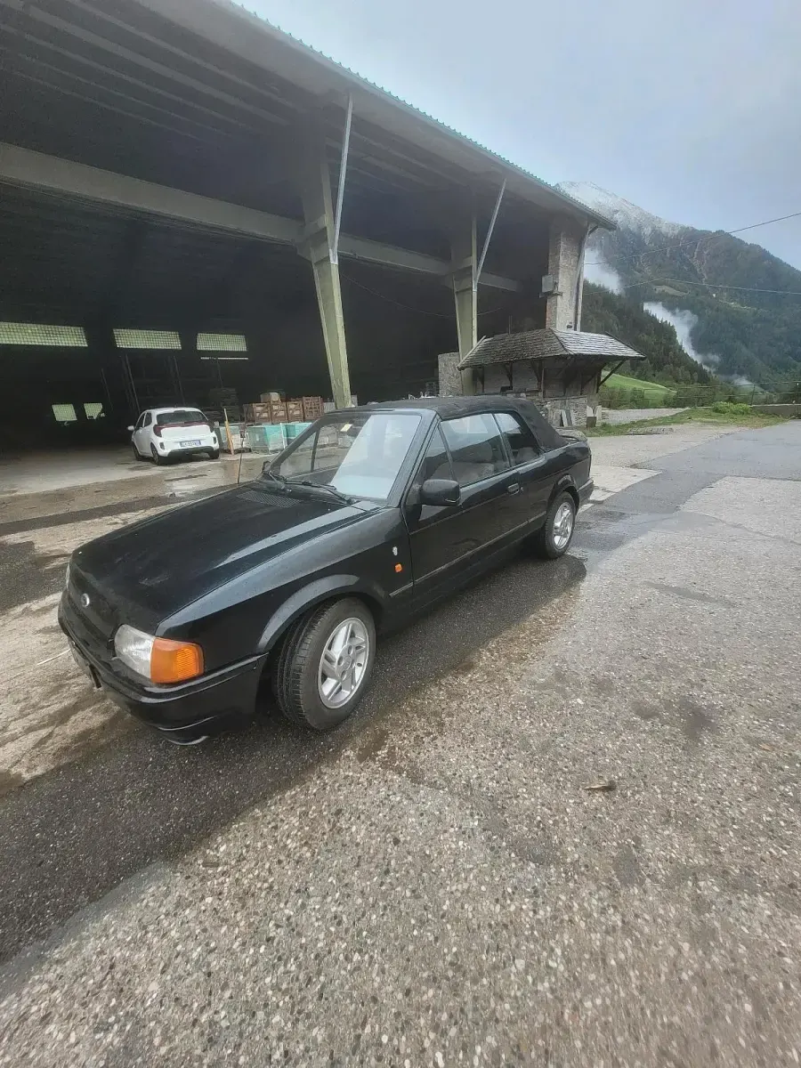Gebraucht Ford Escort Cabriolet 74 PS (54 kW) 1988 Schwarz Cabrio