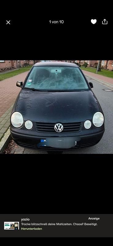 Gebraucht VW Polo 63 PS (46 kW) 2003 Schwarz Kleinwagen