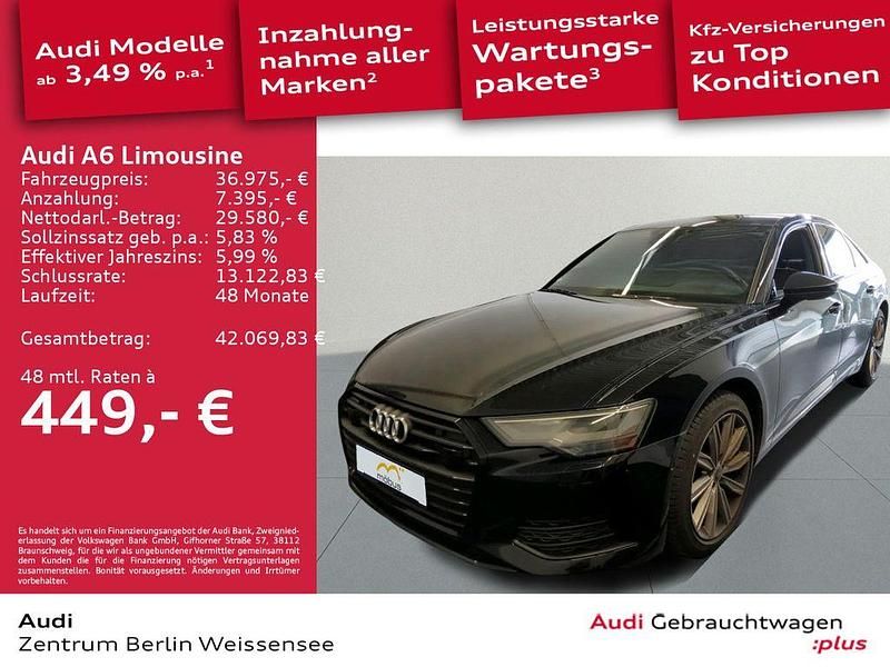 Gebraucht Audi A6 Design 340 PS (250 kW) 2023 Mythosschwarz metallic Limousine