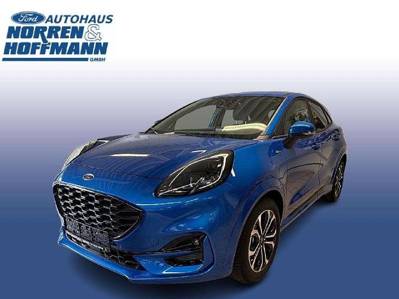 Desert island blue Neu 2024 Ford Puma Gen-E ST-Line SUV | 27.480 € (Fairer Preis) - Bild 1/4