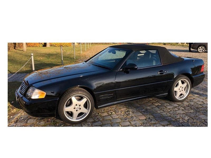 Schwarz Gebraucht 2000 Mercedes SL500 AMG Cabrio | 34.000 € (Guter Preis) - Bild 1/4