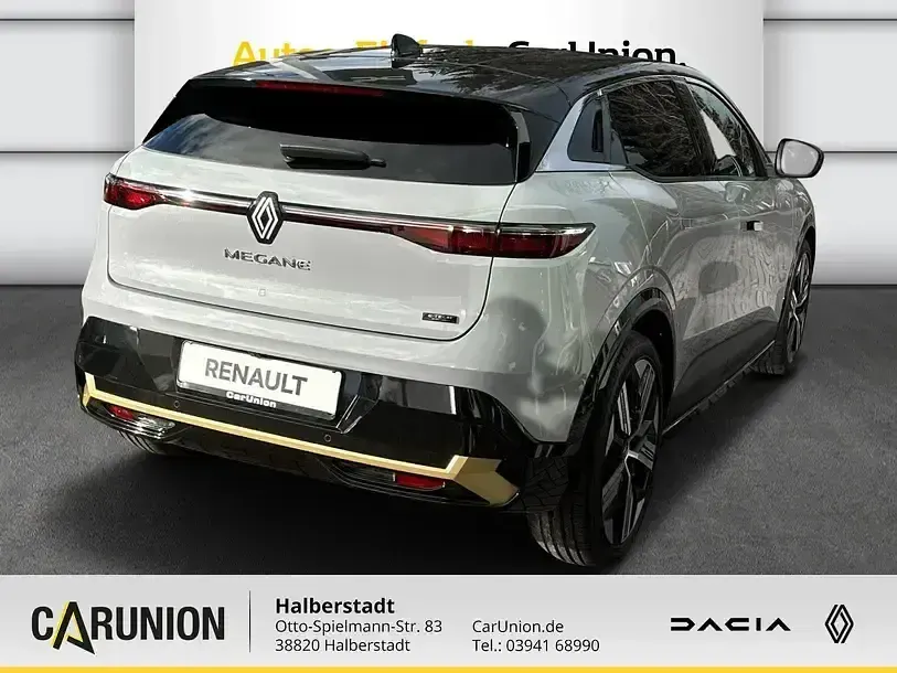 Gebraucht Renault Megane E-Tech Iconic 160 kW (218 PS) 2024 Rafalgrau metallic, black pea Limousine