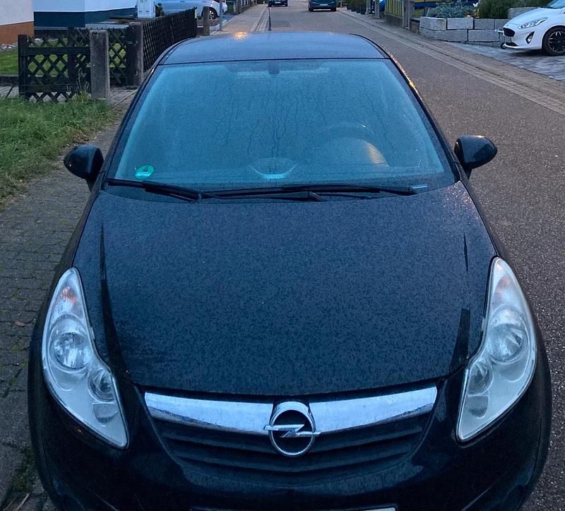 Schwarz Gebraucht 2009 Opel Corsa Kleinwagen | 950 € (Superpreis) - Bild 1/4