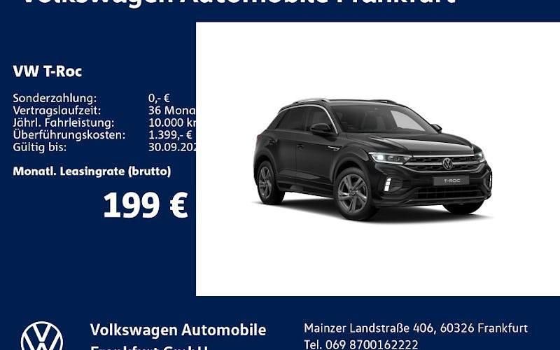 Schwarz Neu 2025 VW T-Roc R-line SUV | 33.890 € (Fairer Preis) - Bild 1/4