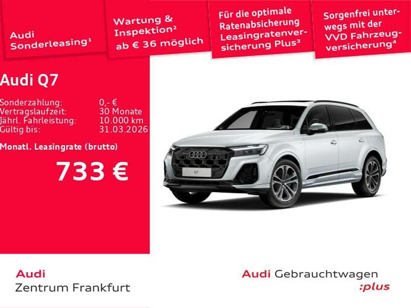 Satellitsilber metallic Gebraucht 2025 Audi Q7 S-Line SUV | 75.850 € (Etwas zu teuer) - Bild 1/3