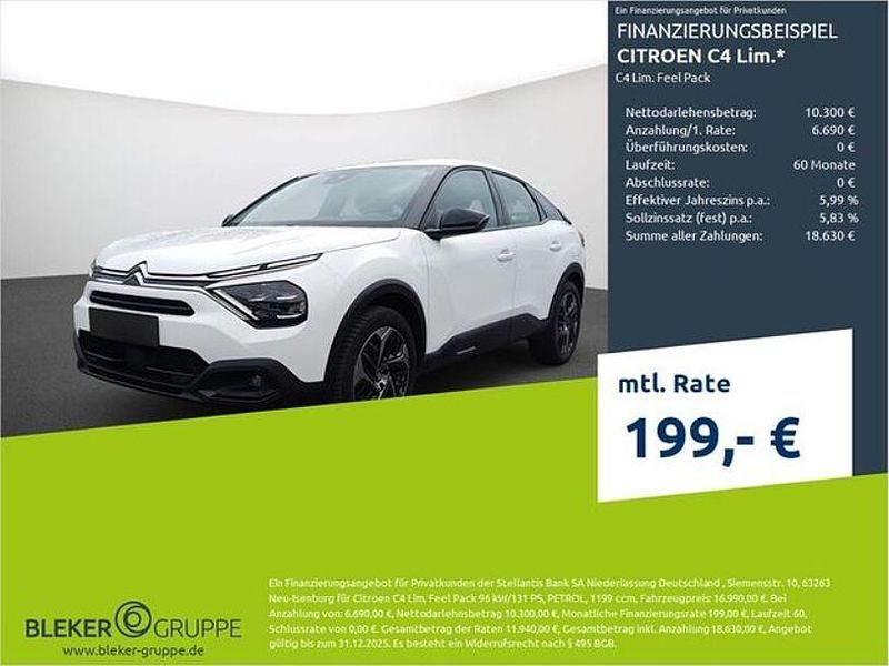 Weiß Gebraucht 2023 Citroën C4 Feel Limousine | 16.990 € (Fairer Preis) - Bild 1/3